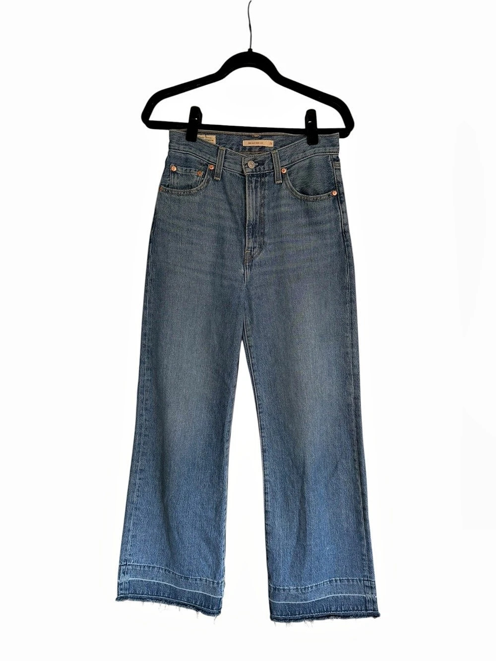 Levi's Ribcage Wide Leg Jeans Blue Waist 26